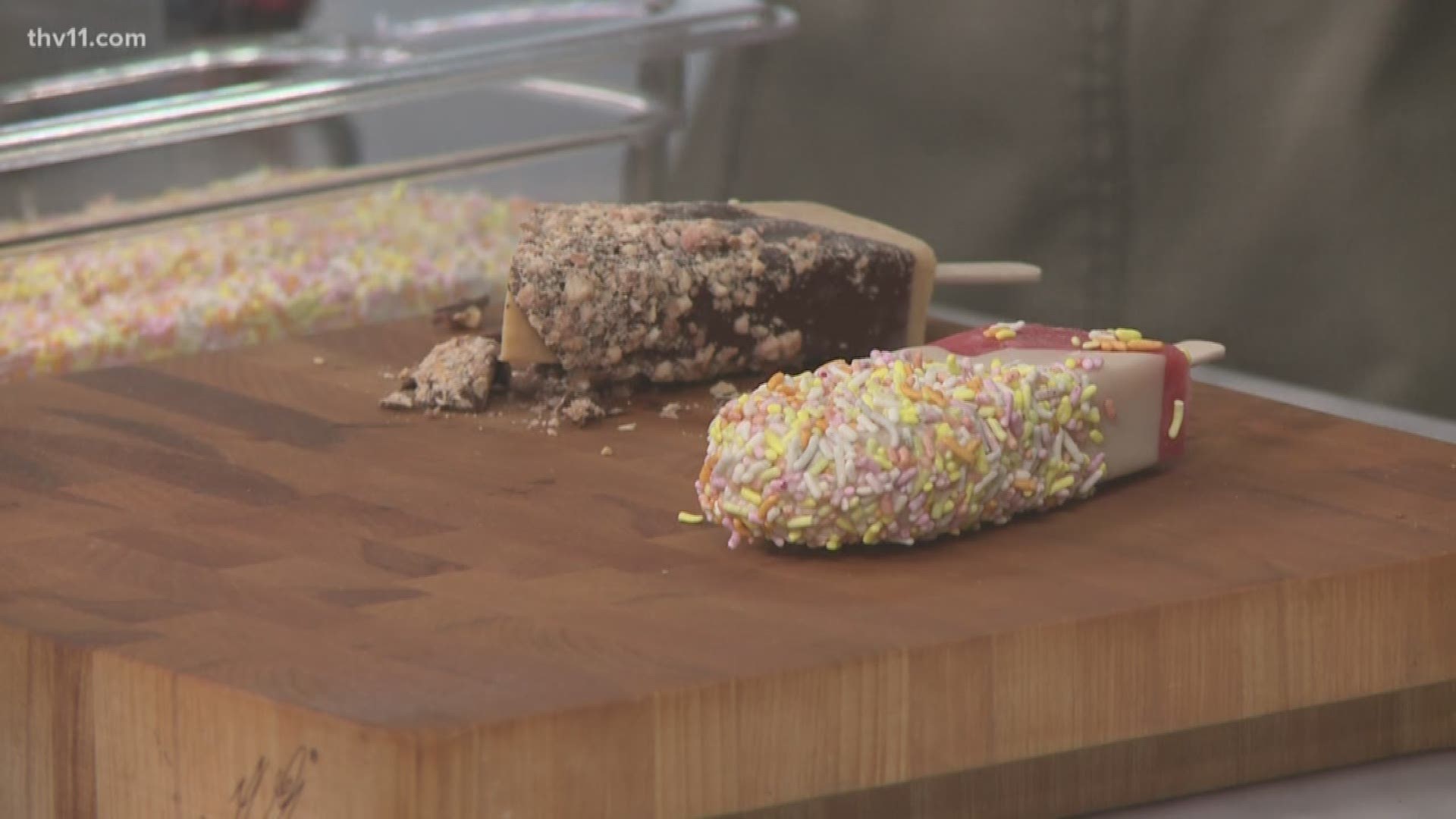 It may be cold outside, but that should stop you from enjoying some sweet treats from LePops in the Heights.