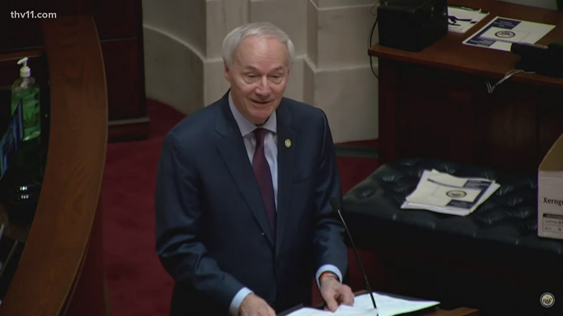 Governor Asa Hutchinson's state of the state address came as the legislature gathered for a fiscal session unlike anything Arkansas has seen.
