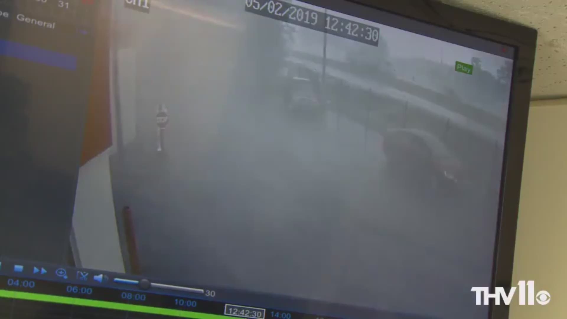 WOW: Surveillance video captured near I-30 and Scott Hamilton