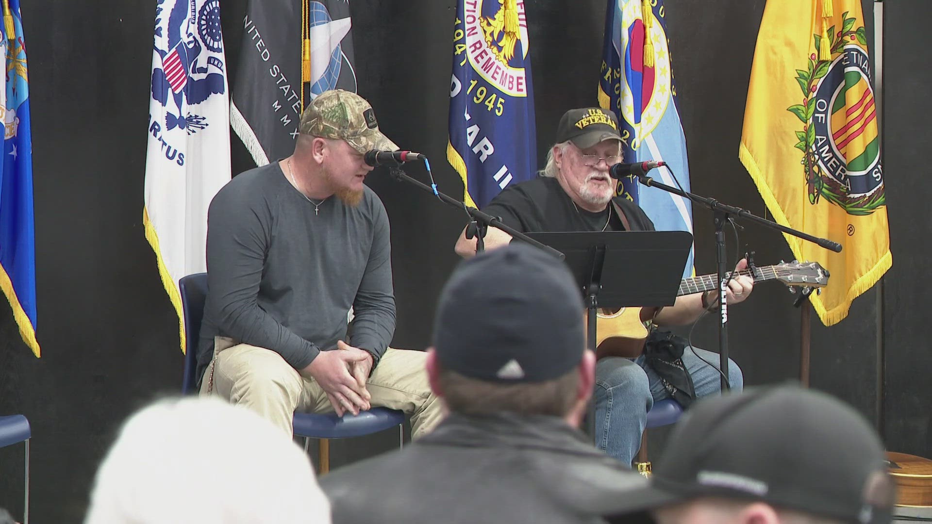 Award-winning artists made their way to Arkansas to share their talents by teaching and performing for veterans.