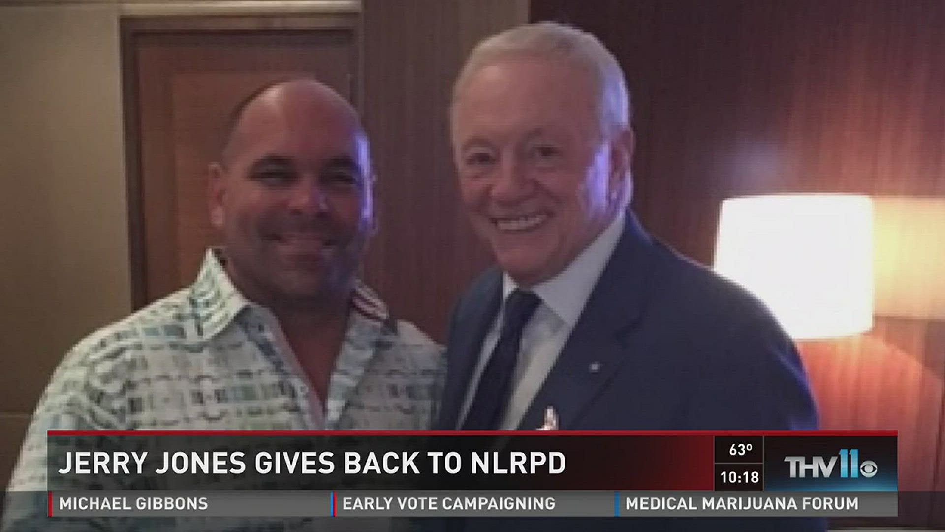 Jerry Jones gives back to NLRPD