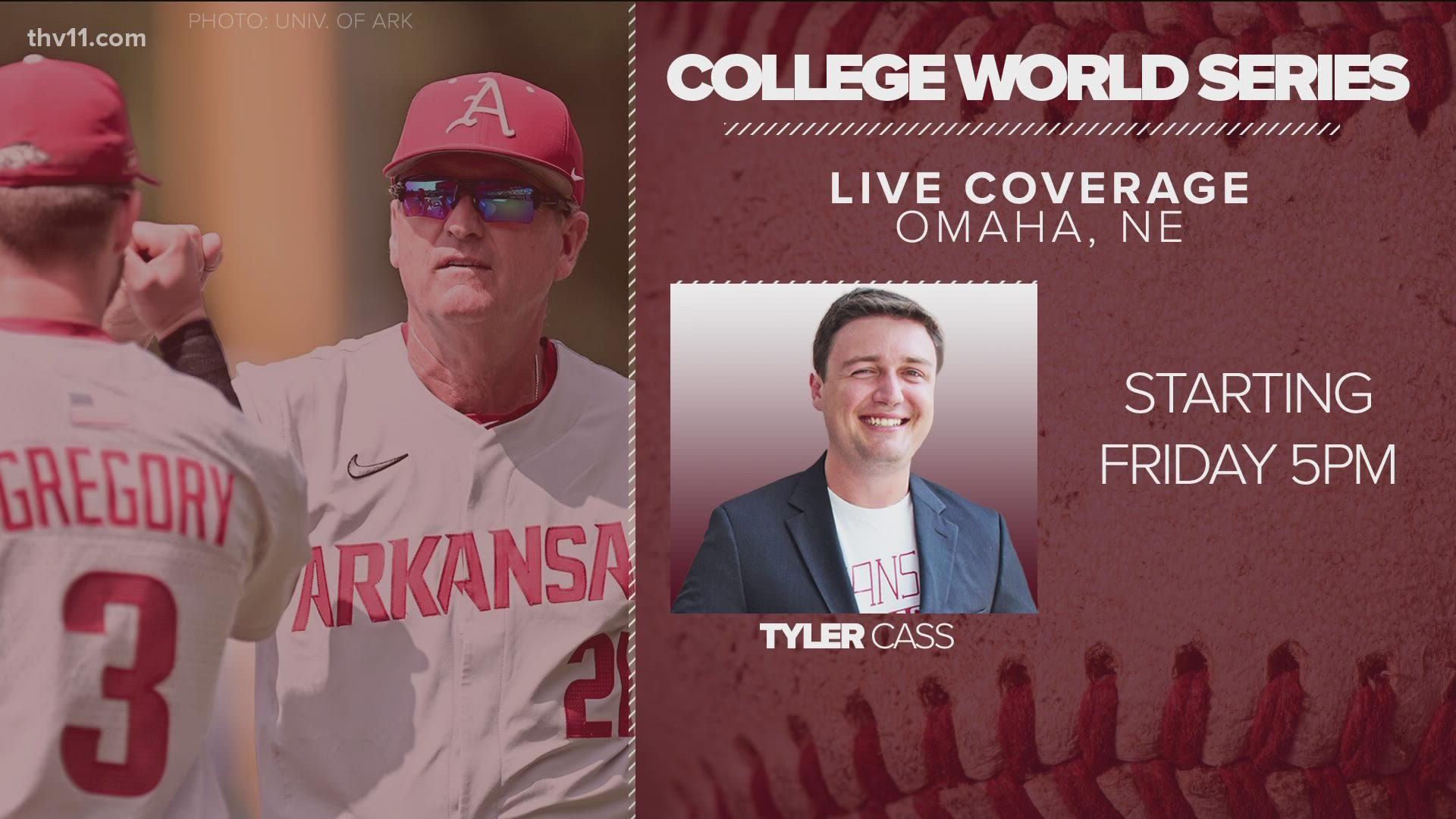 Our very own Tyler Cass will be heading to Omaha as the Hogs are set to battle in the College World Series.