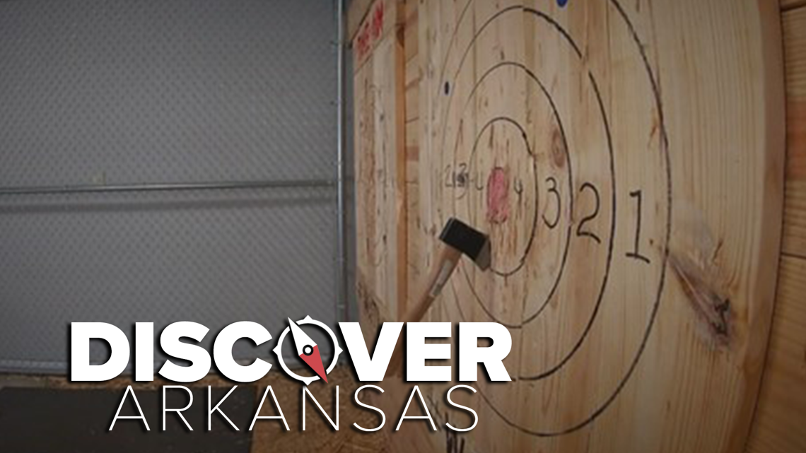 Take Aim Axe Throwing Discover Arkansas