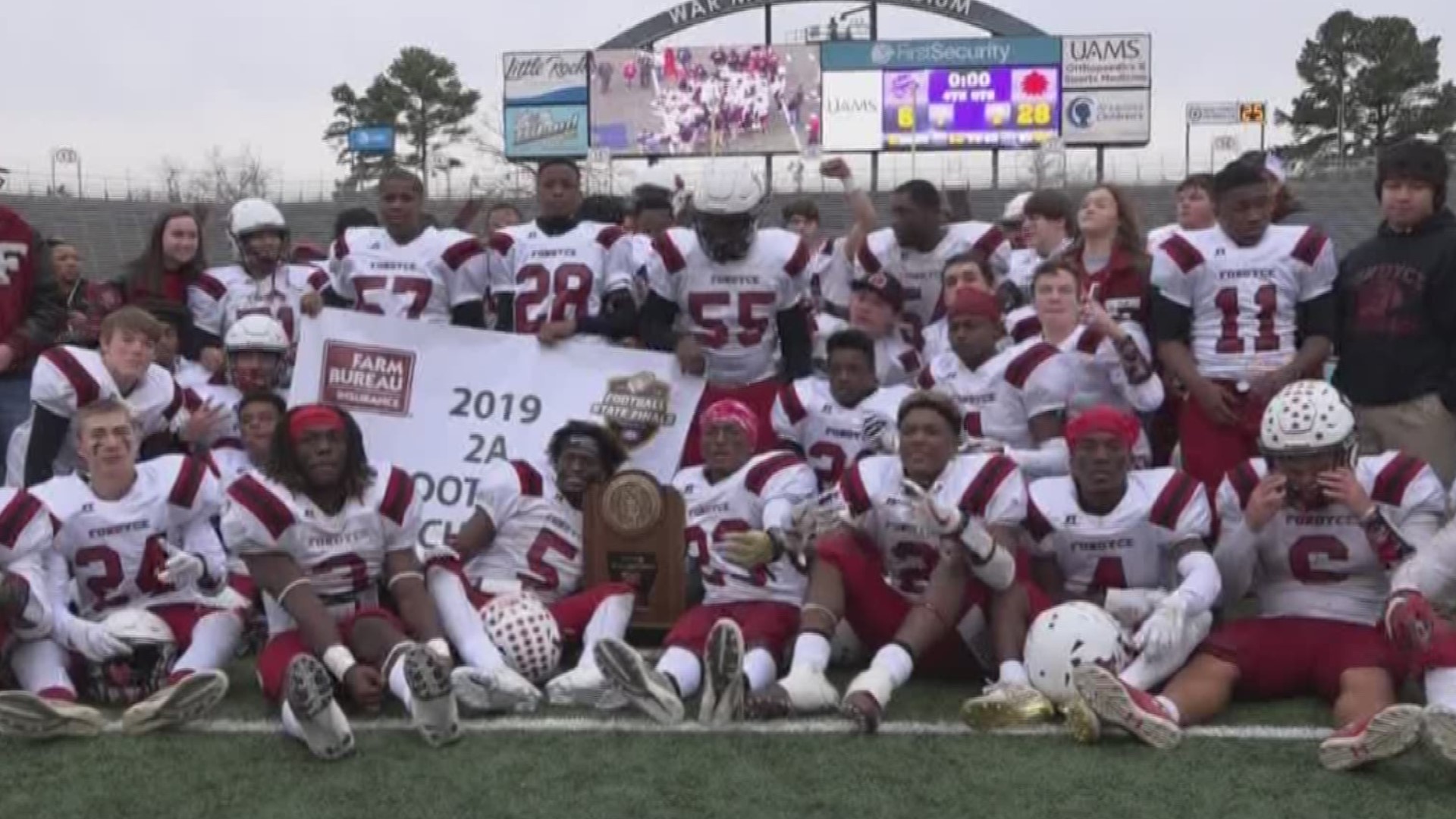 Fordyce won a state title for the first time since winning then-Class 4A state championships in 1990 and 1991.