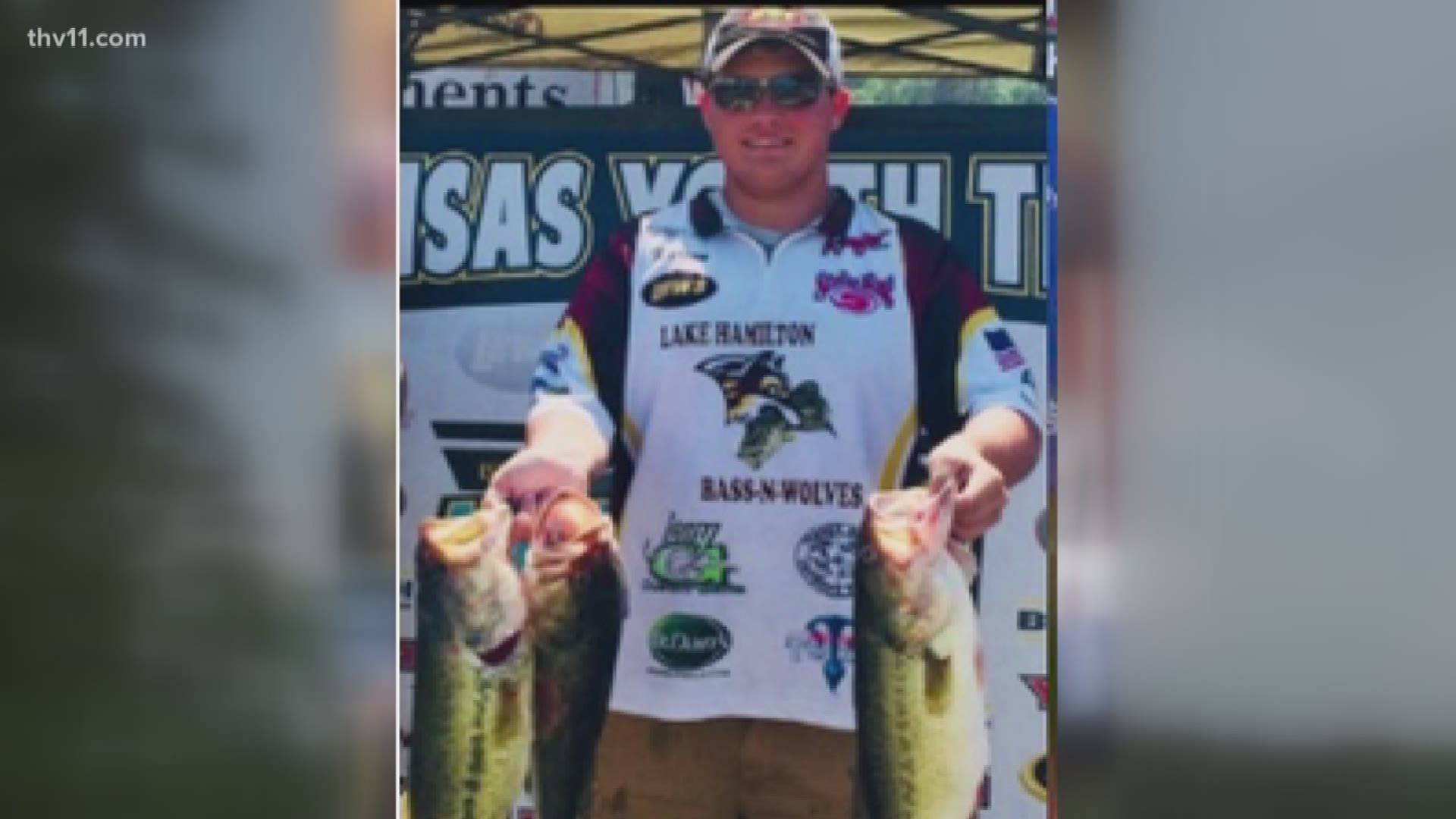 An Arkansas high school kid is spending his weekend fishing but has his eyes on bigger prizes beyond high school bass tournaments.