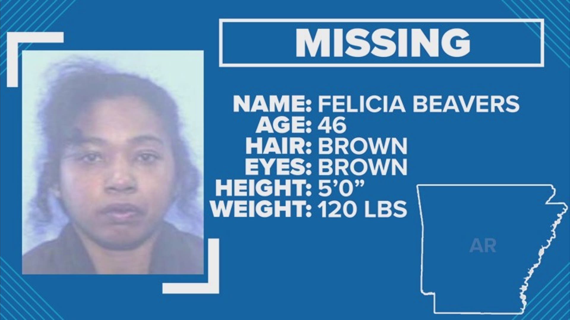 A homeless woman is missing from Little Rock.