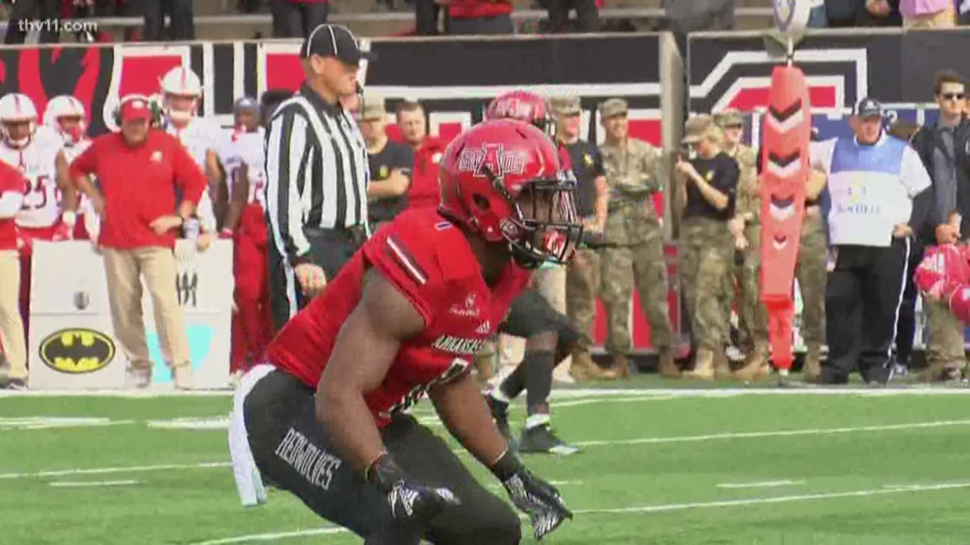 The former Red Wolves cornerback joins the Razorback as a graduate transfer after missing his senior season after tearing his ACL on September 14.