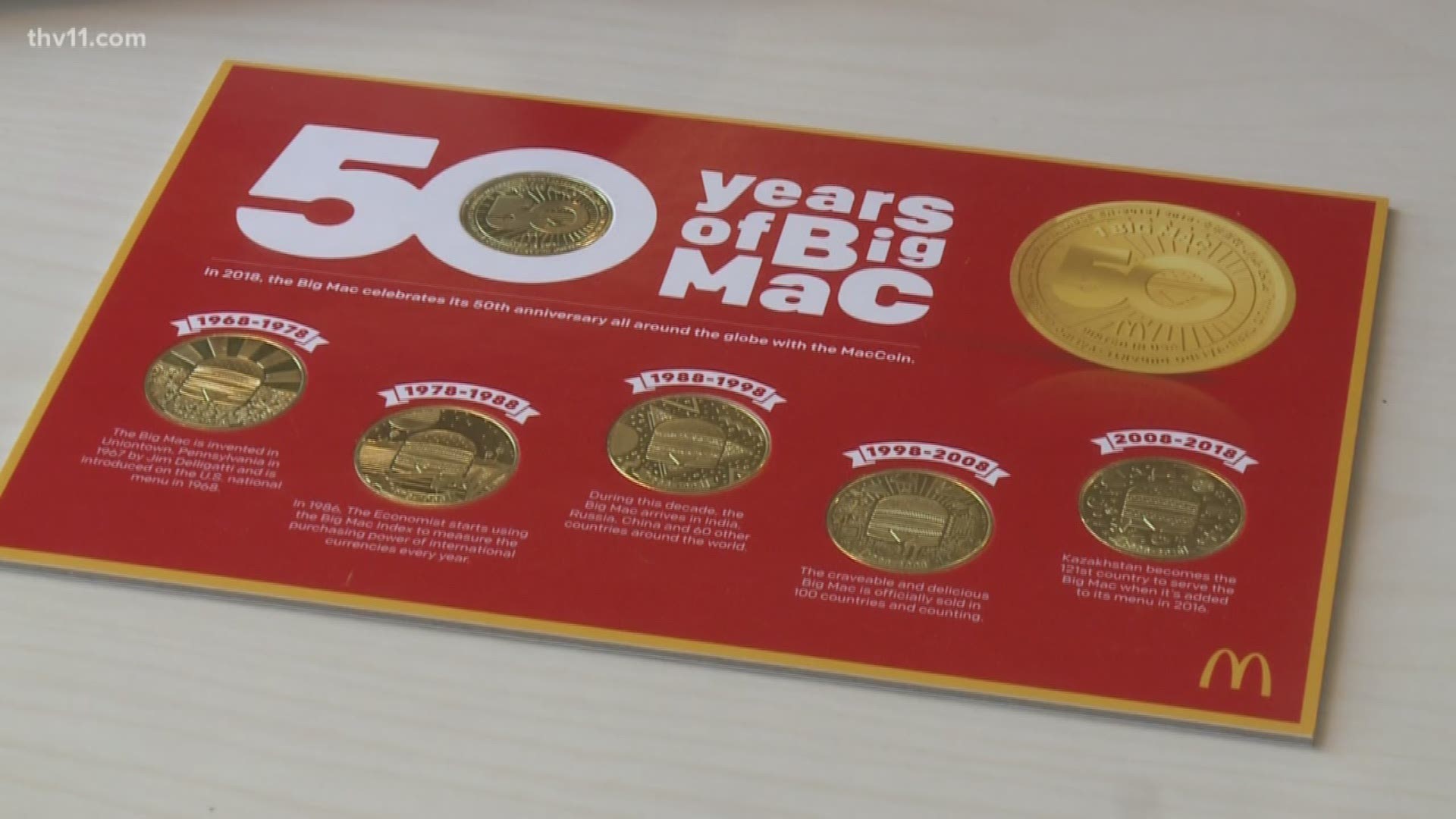 It's been 50 years since the first Big Mac was served to a customer and the company is celebrating that special accomplishment in a special way.