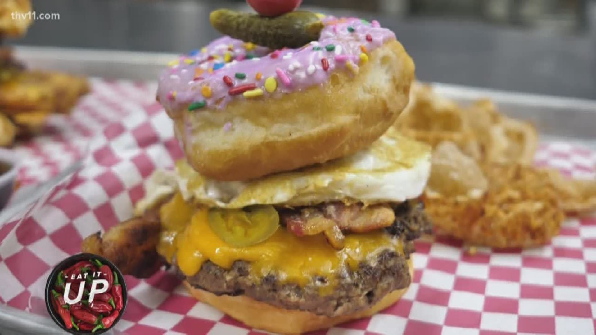 From donut burgers to waffle chicken sandwiches and more, there’s a reason the lines are out the door for this Park Hill restaurant and bar.