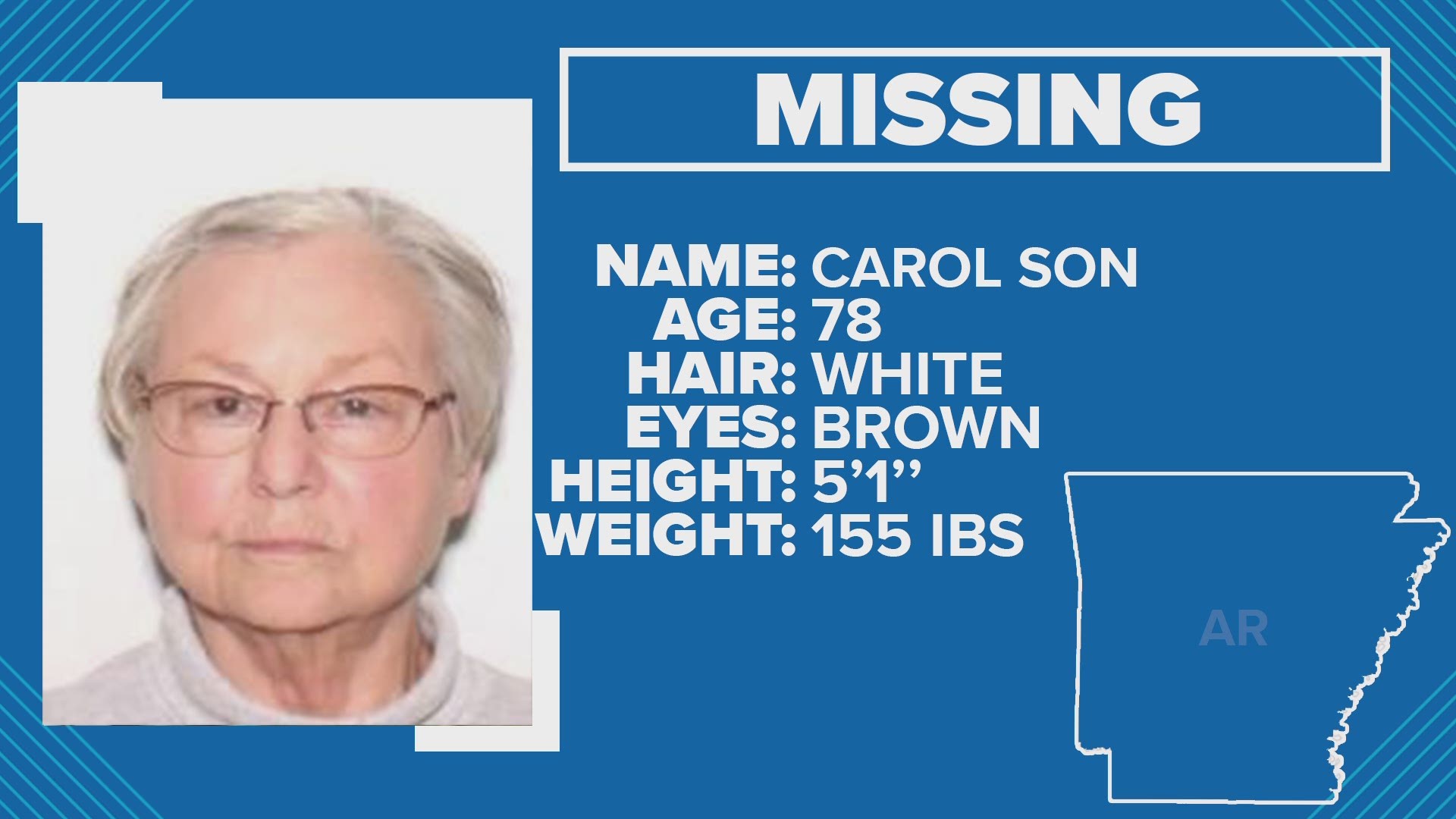 Silver Alert Activated for Carol Son of West Memphis.