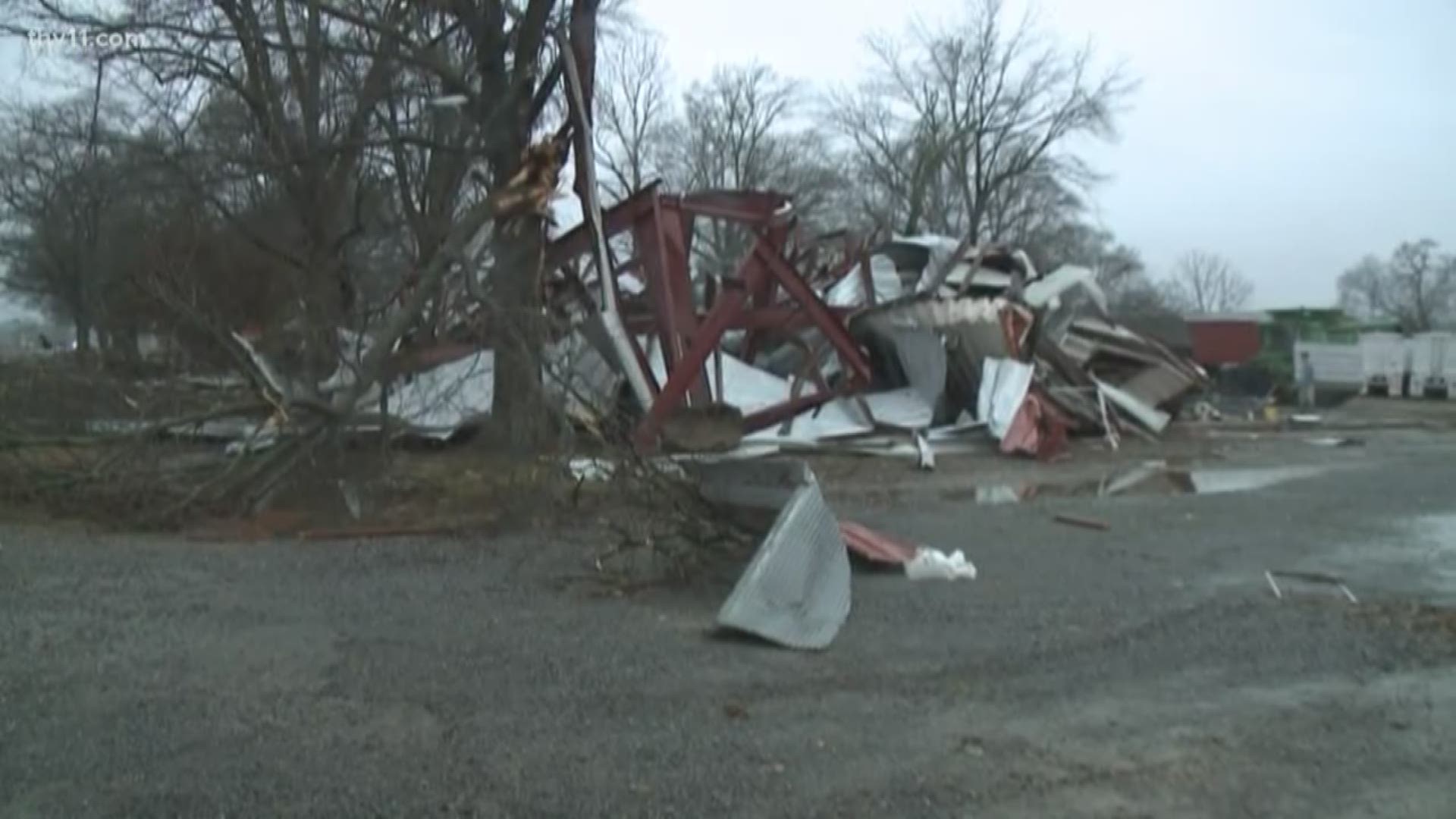 Storm Damage Flooding Around Arkansas After Severe Weather Hits