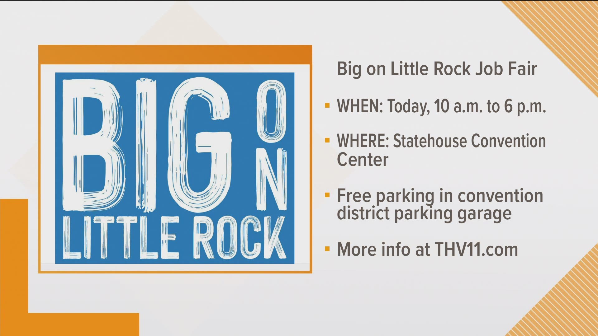 'Big on Little Rock' job fair at the Statehouse Convention Center