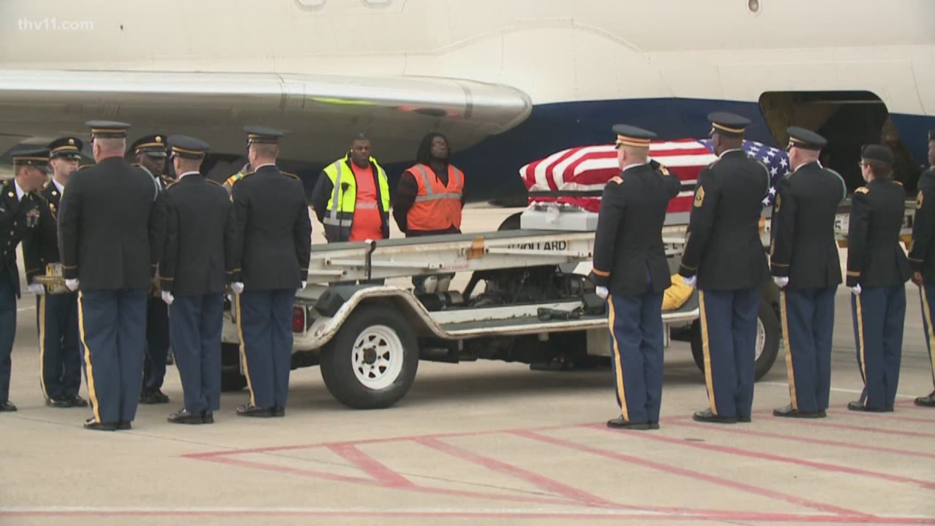 Body of WWII soldier returns home after 73 years