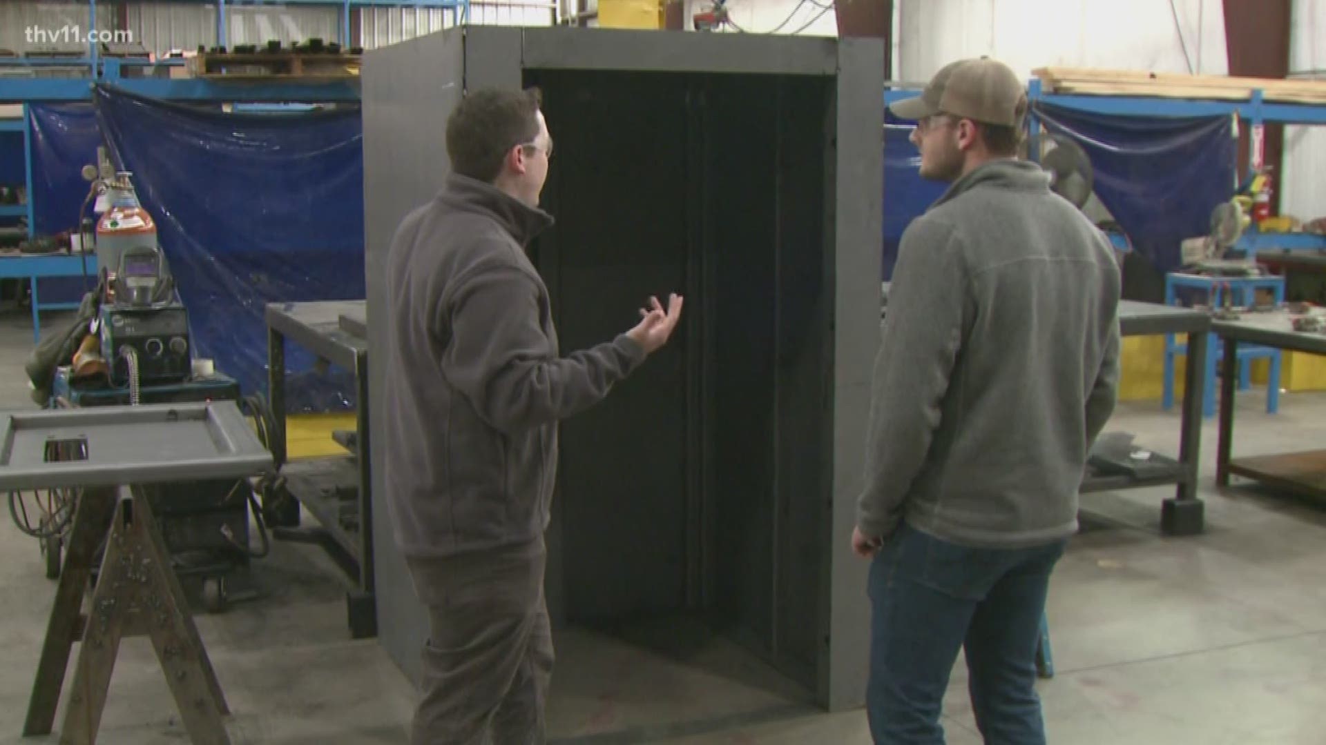 In Conway, storm shelters are being made to keep people safe from any severe weather that may arise.