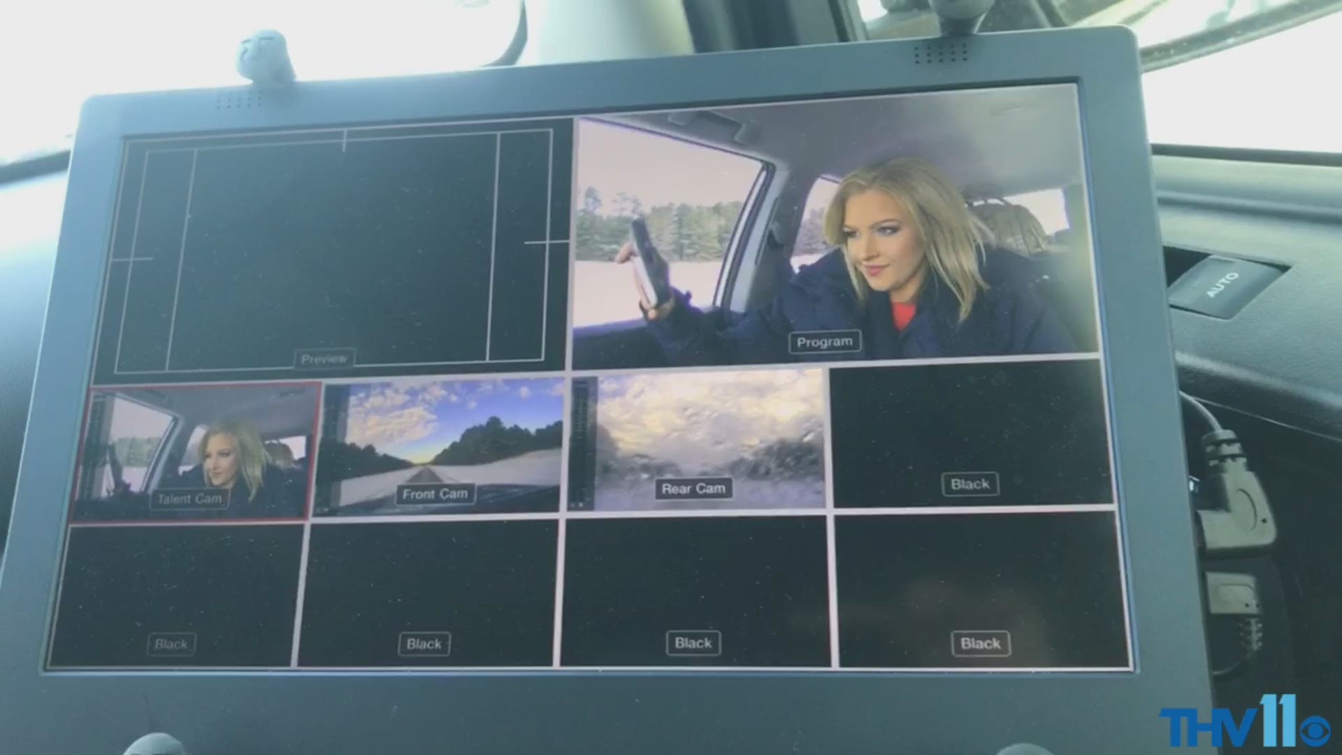 THV11's Amanda Jaeger shows us the road and weather conditions in Pine Bluff on Tuesday, January 16, 2018.