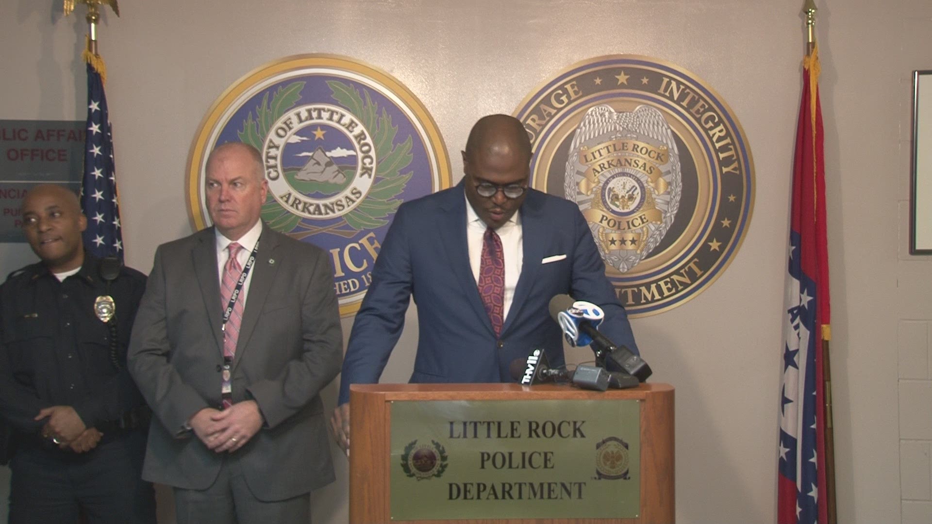 LRPD Interim Chief Wayne Bewley, Mayor Frank Scott, Jr. address Friday’s officer-involved shooting