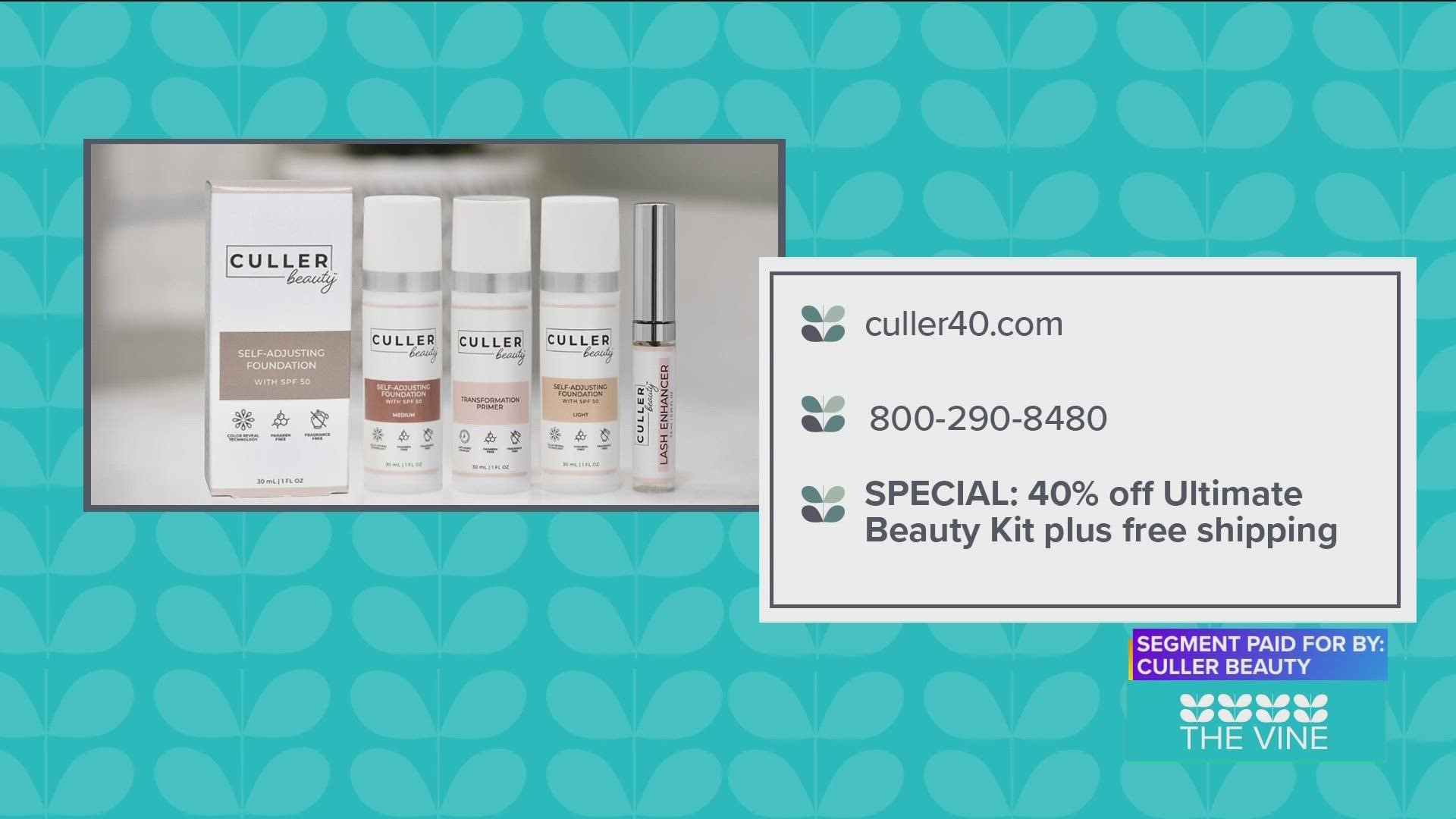 Head to culler40.com for 40% off Ultimate Beauty Kit!