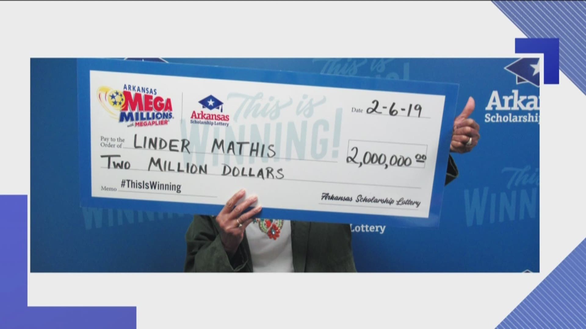 One Arkansas woman is going to bed a millionaire tonight.
