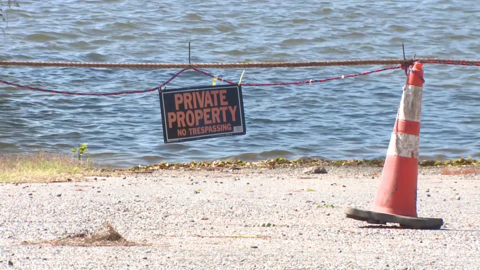One man went to fish at a central Arkansas lake and found that it was suddenly private.