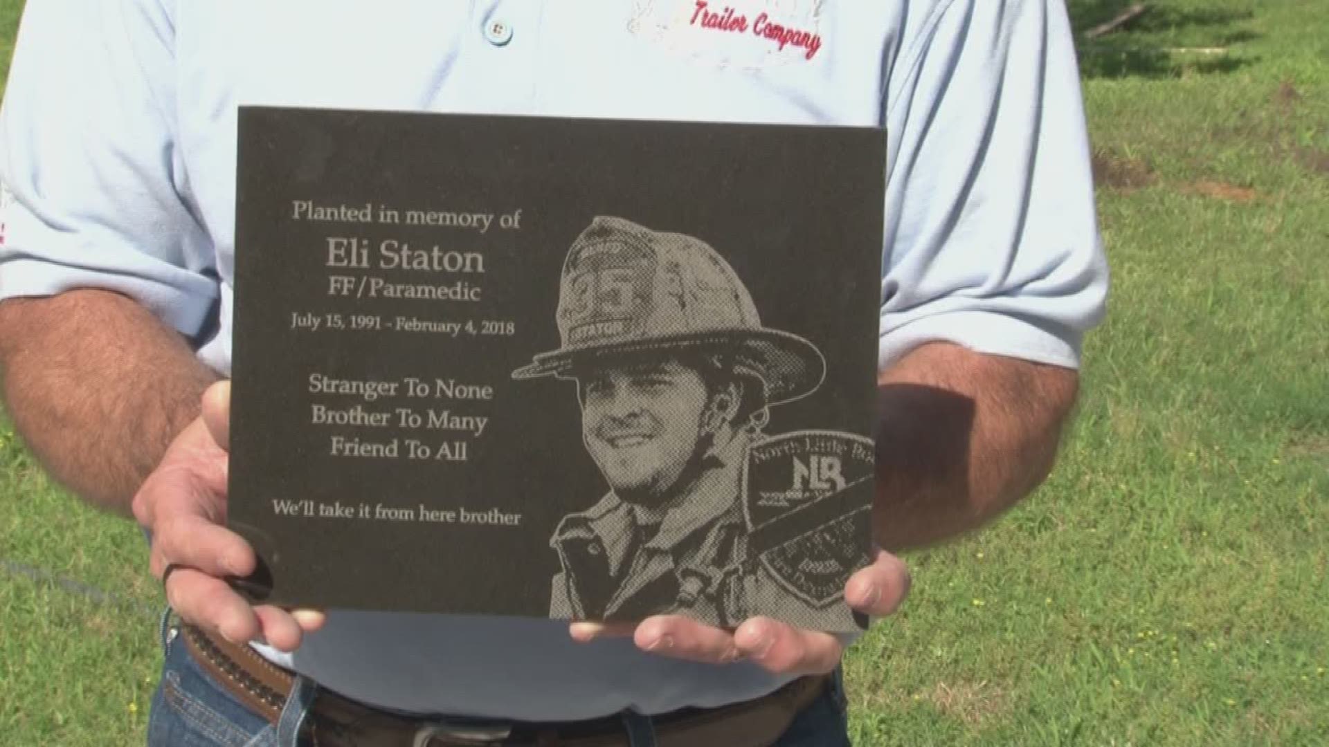 To honor one of their own, the North Little Rock Fire Department planted a tree.