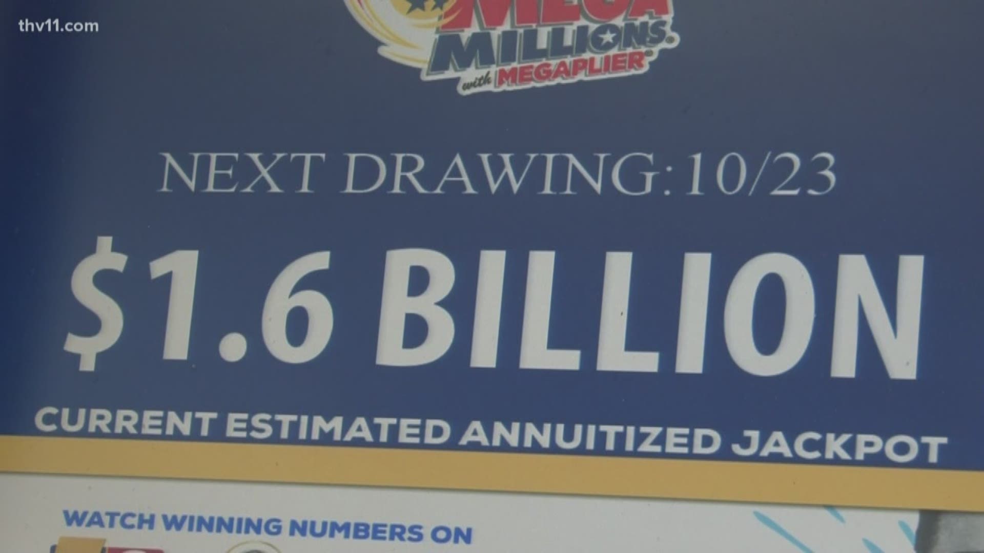 The Mega Millions Jackpot is currently sitting at $1.6 billion.