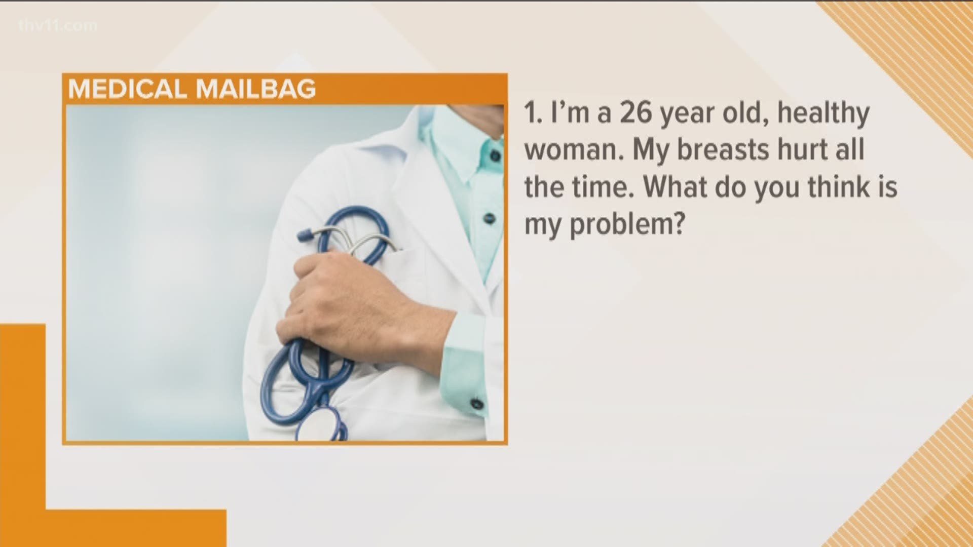 Dr. T. Glenn Pait goes through viewer-submitted questions in the medical mailbag.