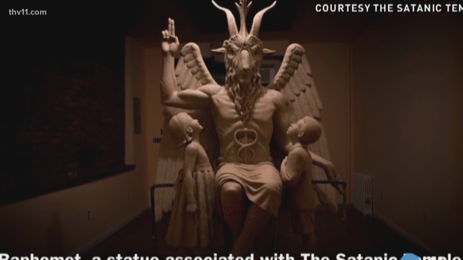 A federal judge is allowing the Satanic Temple to join a lawsuit challenging a Ten Commandments monument installed near Arkansas' state Capitol.