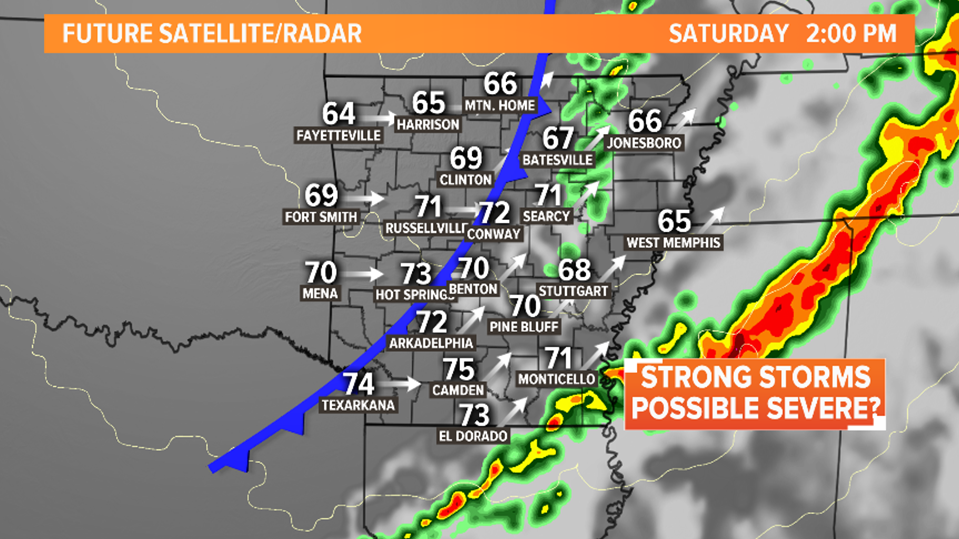 What to expect as severe storms move through Arkansas this weekend