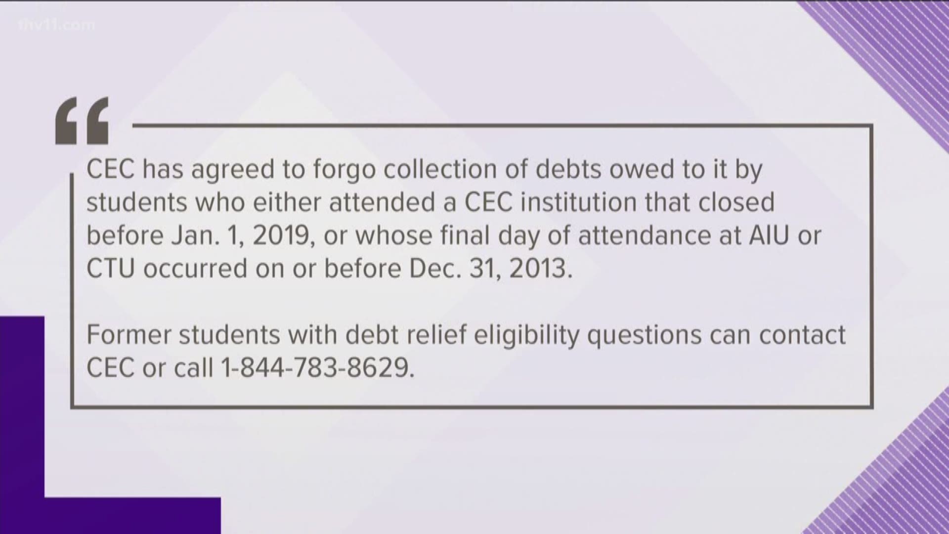 Some Arkansans with student loans or debt will get $1.8 million in relief.