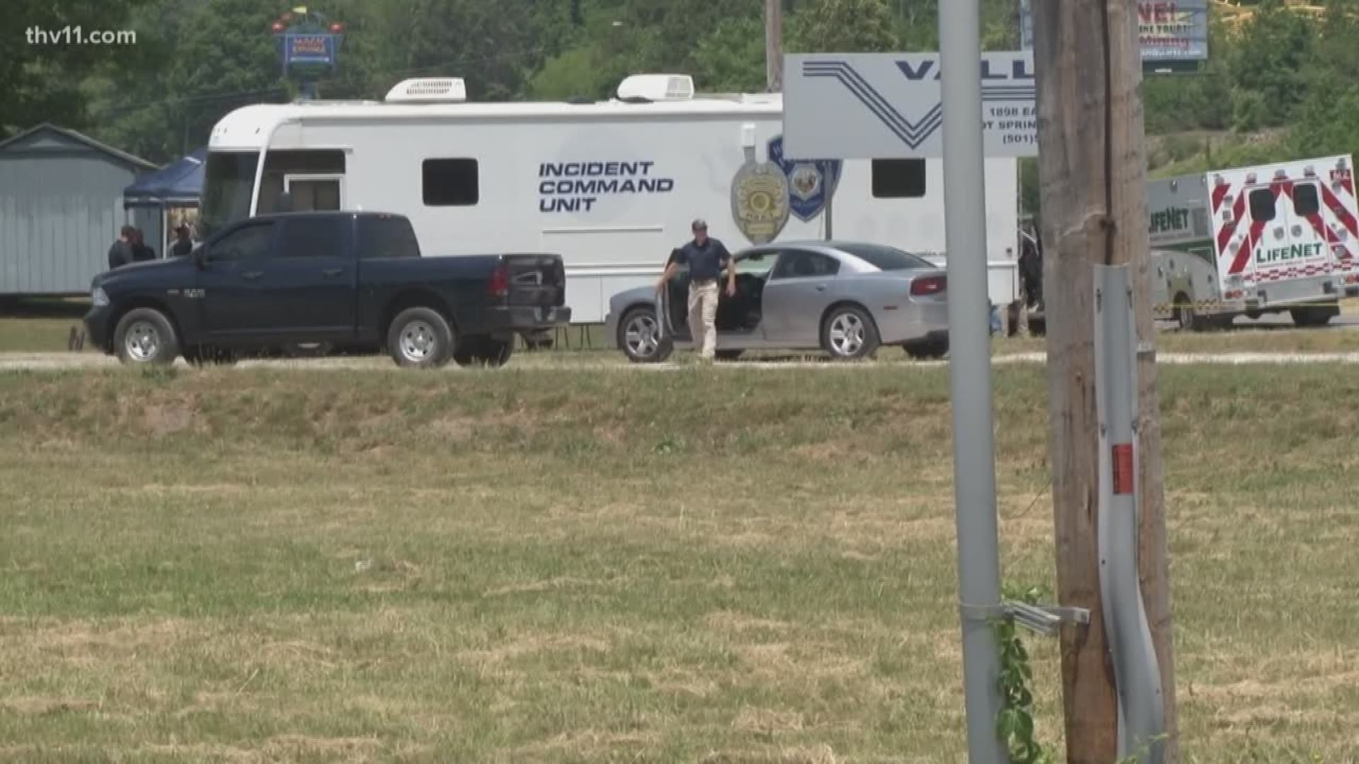 The stand-off lasted more than 10 hours at a mobile home park across from Magic Springs amusement park.