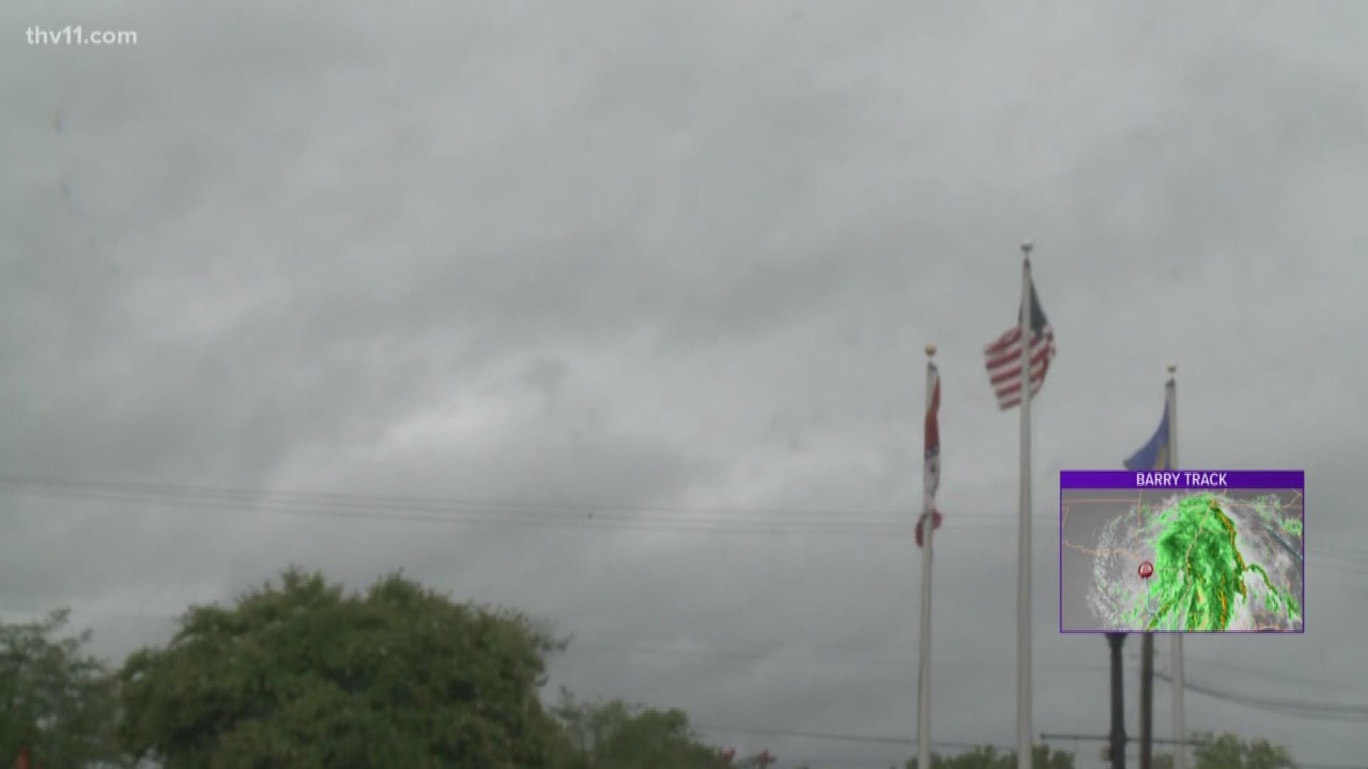 The City of Conway has prepared for possible flooding from Barry all weekend.