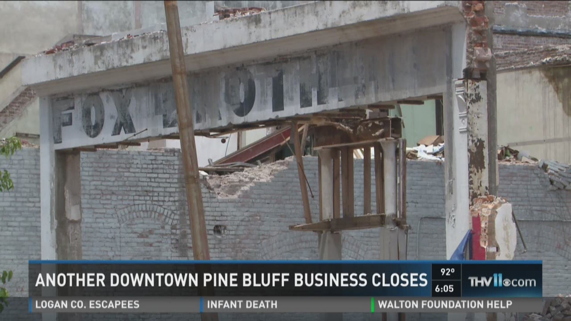 THV11's Erika Ferrando was in Pine Bluff on Tuesday where another business is closing its doors.