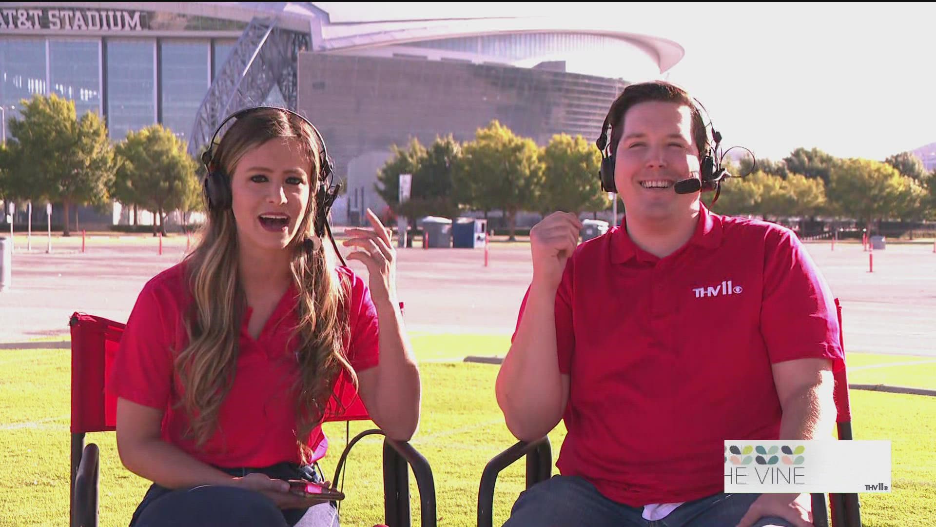 Hayden Balgavy and Hana Williams are live in front of AT&T Stadium, calling the Hogs for the next 24 hours!