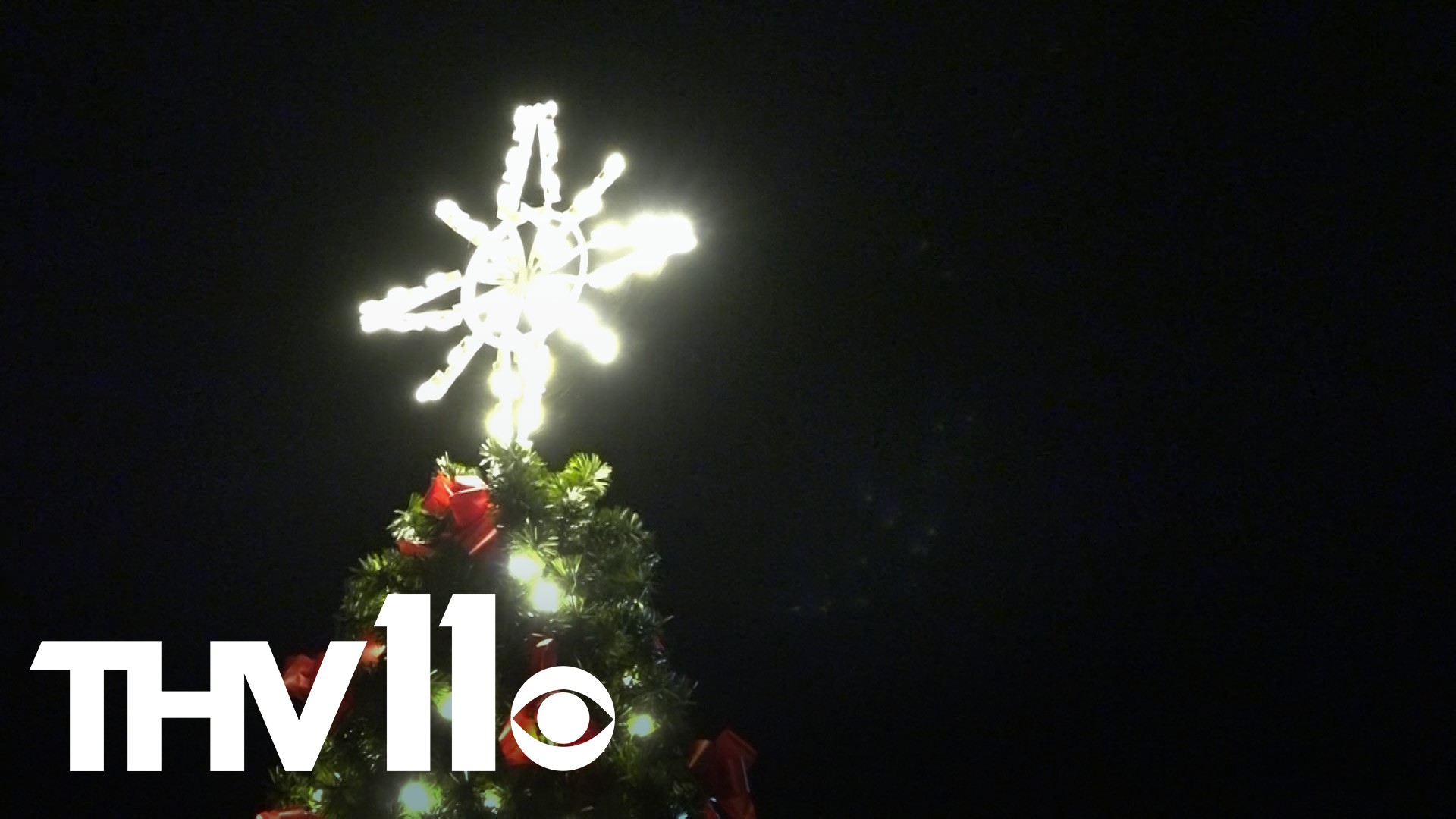 The Pine Bluff community celebrated a Christmas tree lighting event after a hard year.