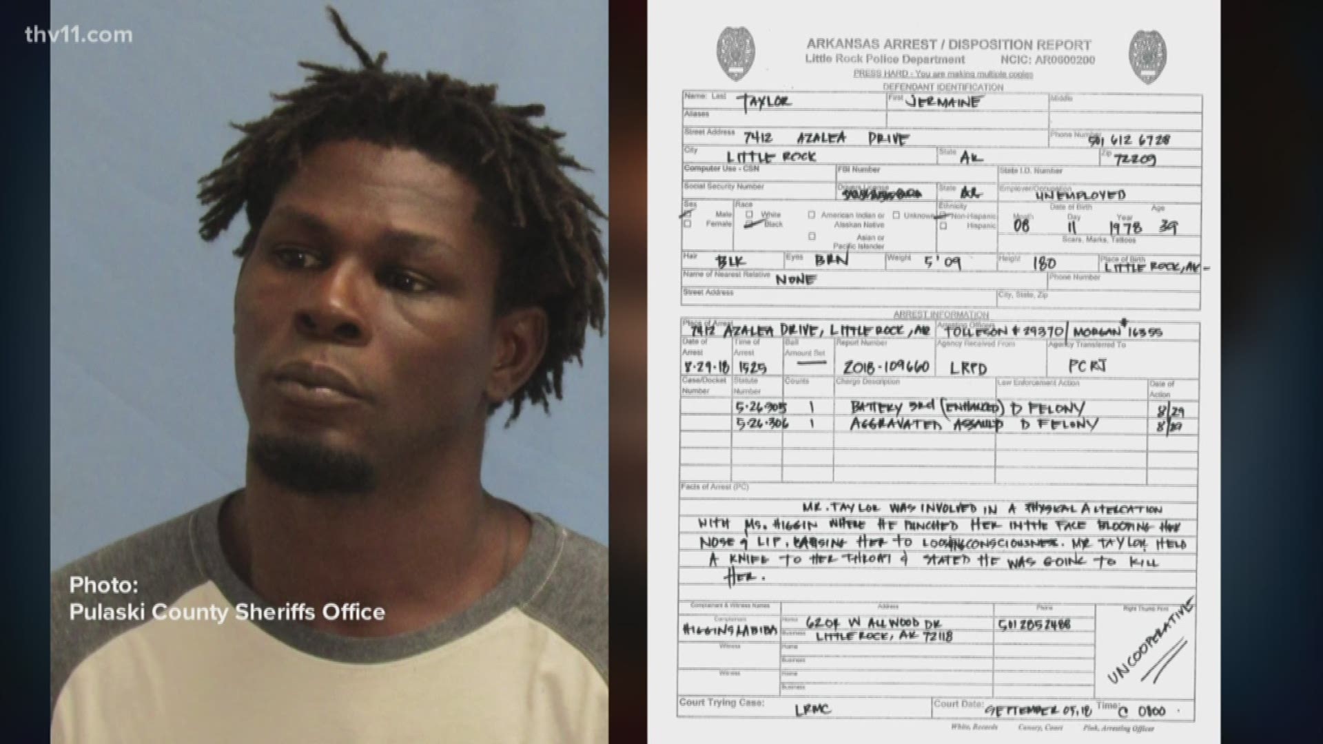 Former middleweight boxing champion Jermain Taylor was arrested today.