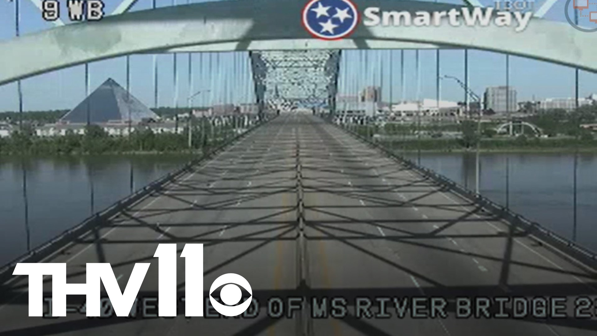 The I-40 bridge was inspected this week, revealing a fracture in it. Back in 2019, a drone camera was used to inspect cables and now shows early signs of the crack.