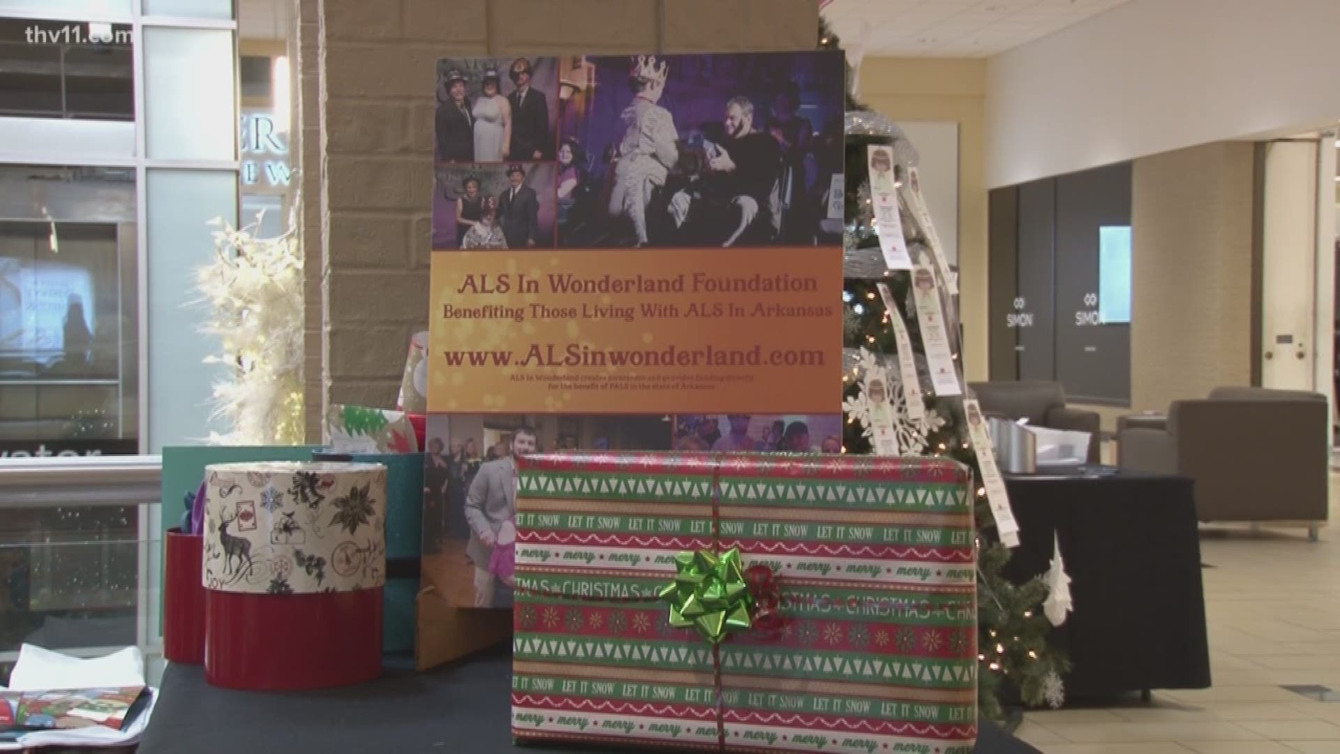 If you need to get some of your own Christmas gifts wrapped, you have a chance to help out people suffering from ALS at the same time.