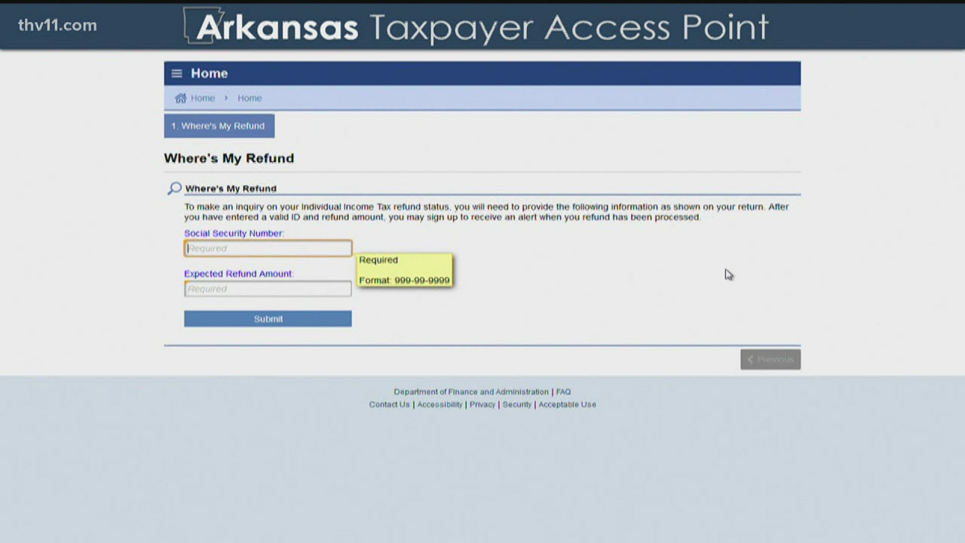 The Arkansas Department of Finance and Administration now has a tool on their website to track the status of state tax refunds.