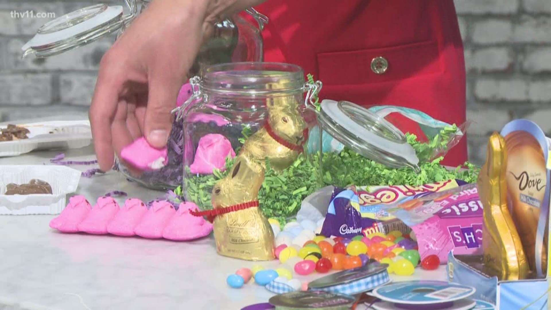 Sometimes just a small gift says so much. Adults like to receive Easter candy as well as children.  Give the gift of candy with Easter in a Jar.