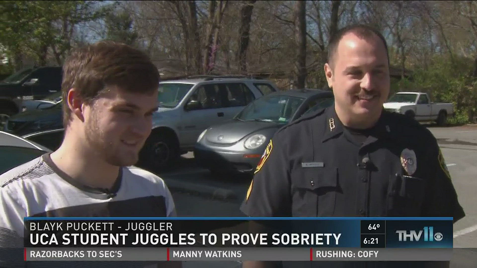 UCA student juggles to prove sobriety
