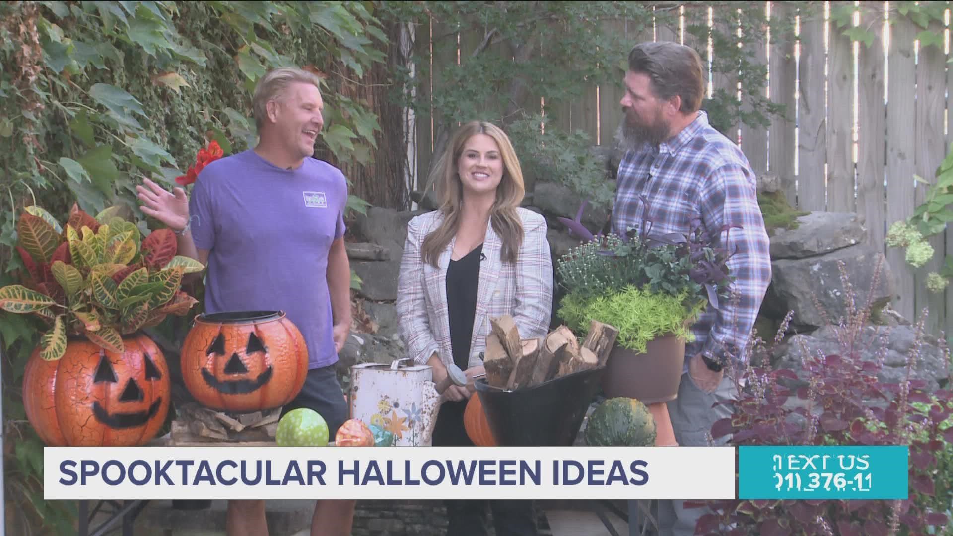 Make your neighbors envious with spooky but stylish autumn ideas to make your front porch look festive for this Halloween and Fall season.