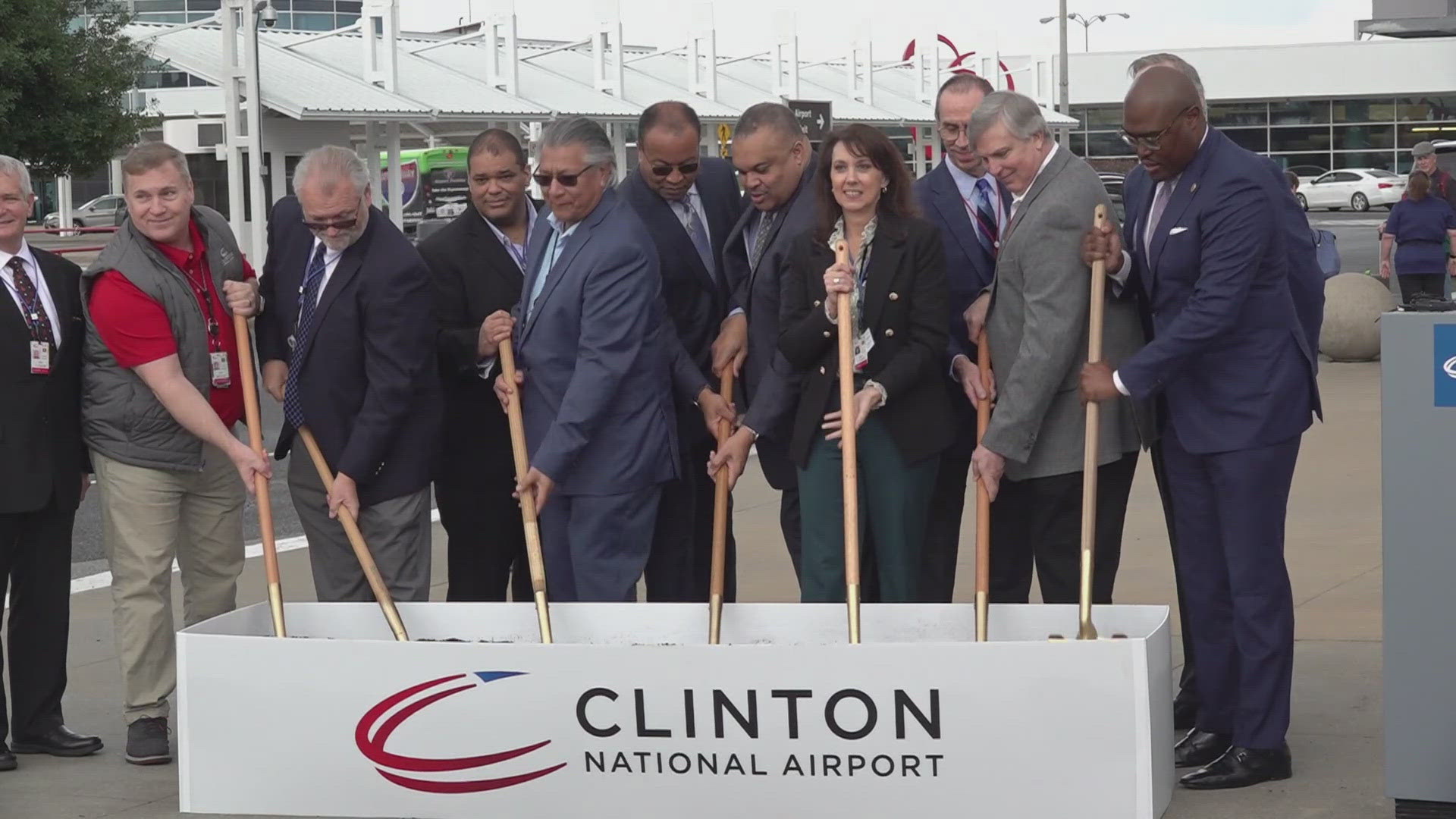 Architects in Arkansas have now broken ground on a new project with hopes of helping travelers at the Clinton National Airport stay covered.