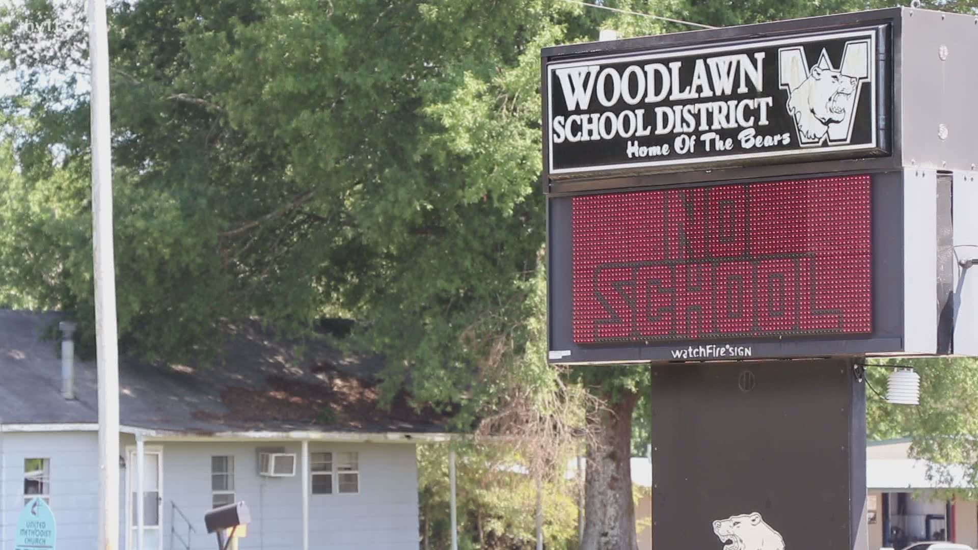 An Arkansas school district said on social media the night before school was set to start that the schools were closed until further notice so staff could be tested.