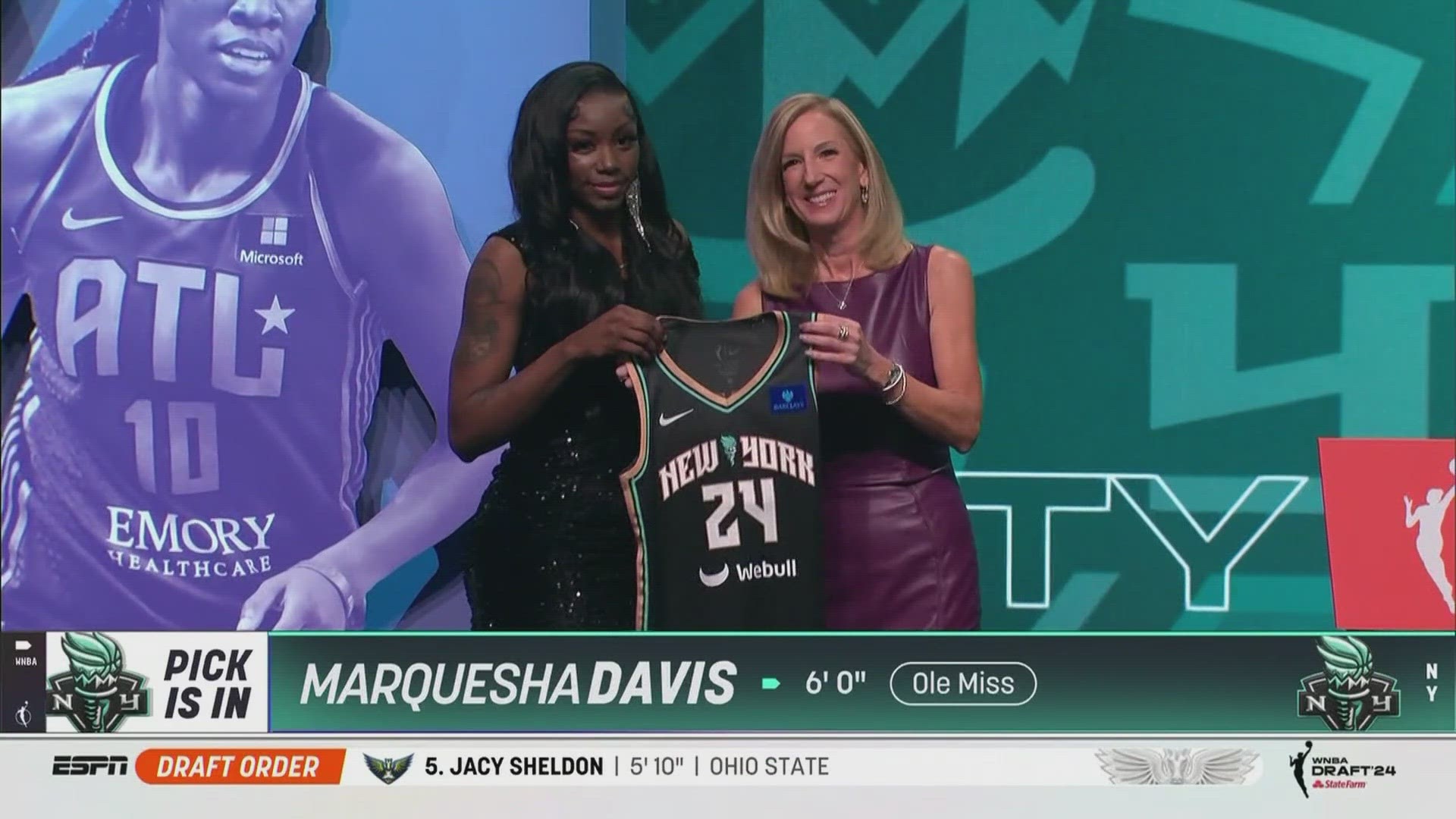 Springdale High School alum Marquesha Davis was drafted 11th overall to the New York Liberty.