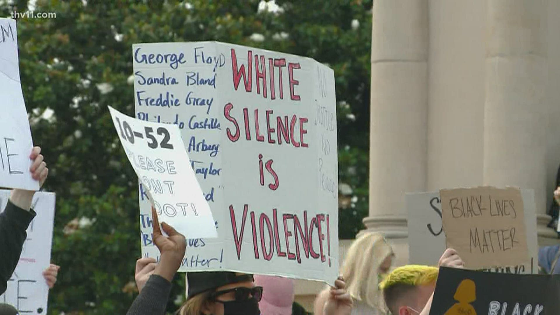 A fourth straight day of protests in Little Rock end peacefully overall.