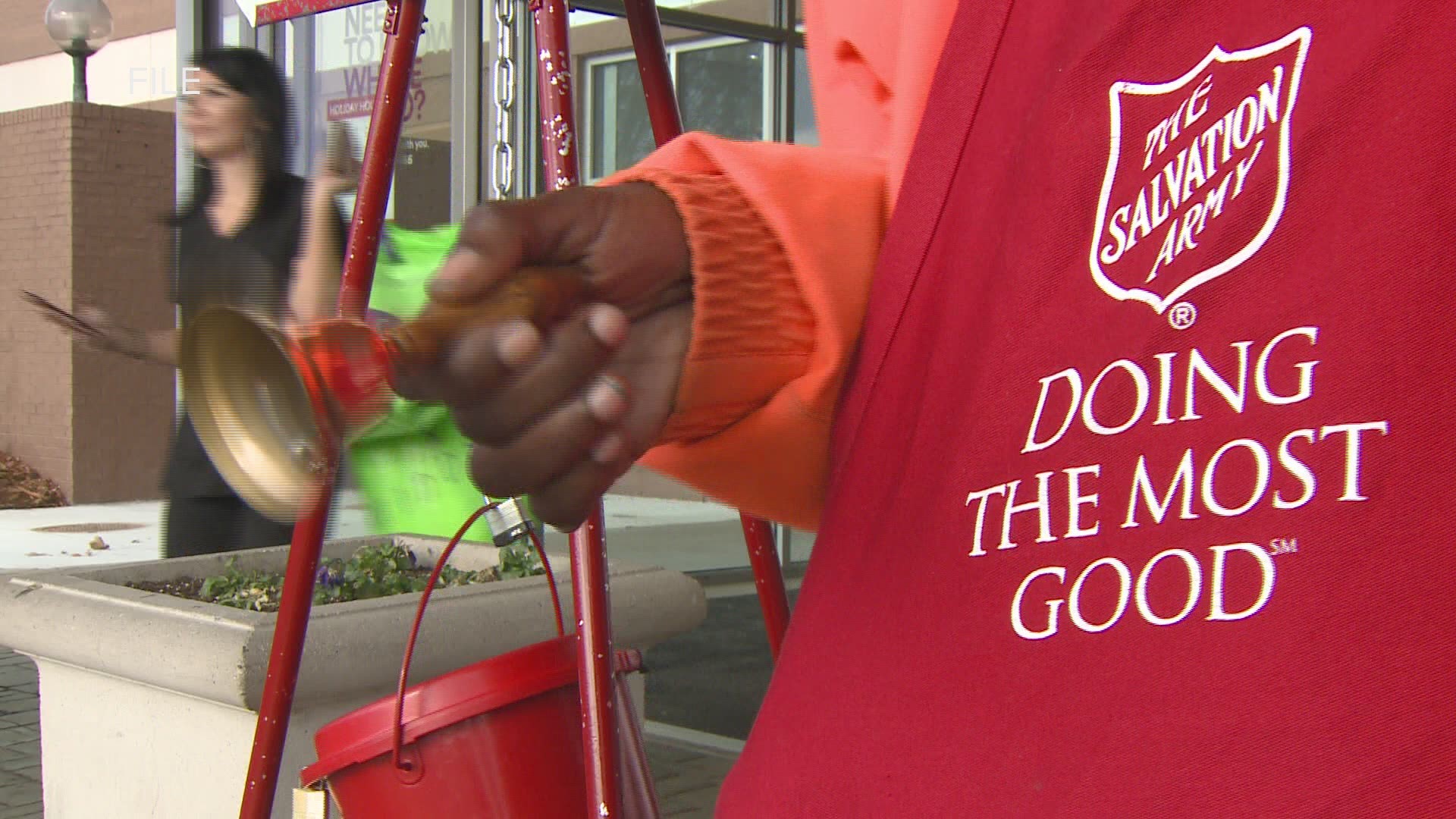 With fewer people going into stores and instead of shopping online, the organization is worried fewer people will donate to their red kettle program.