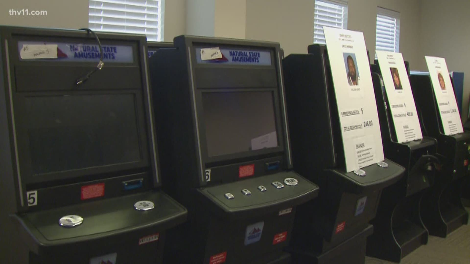 Jacksonville police make arrests in a city-wide gambling scheme at several small retail and convenience stores.