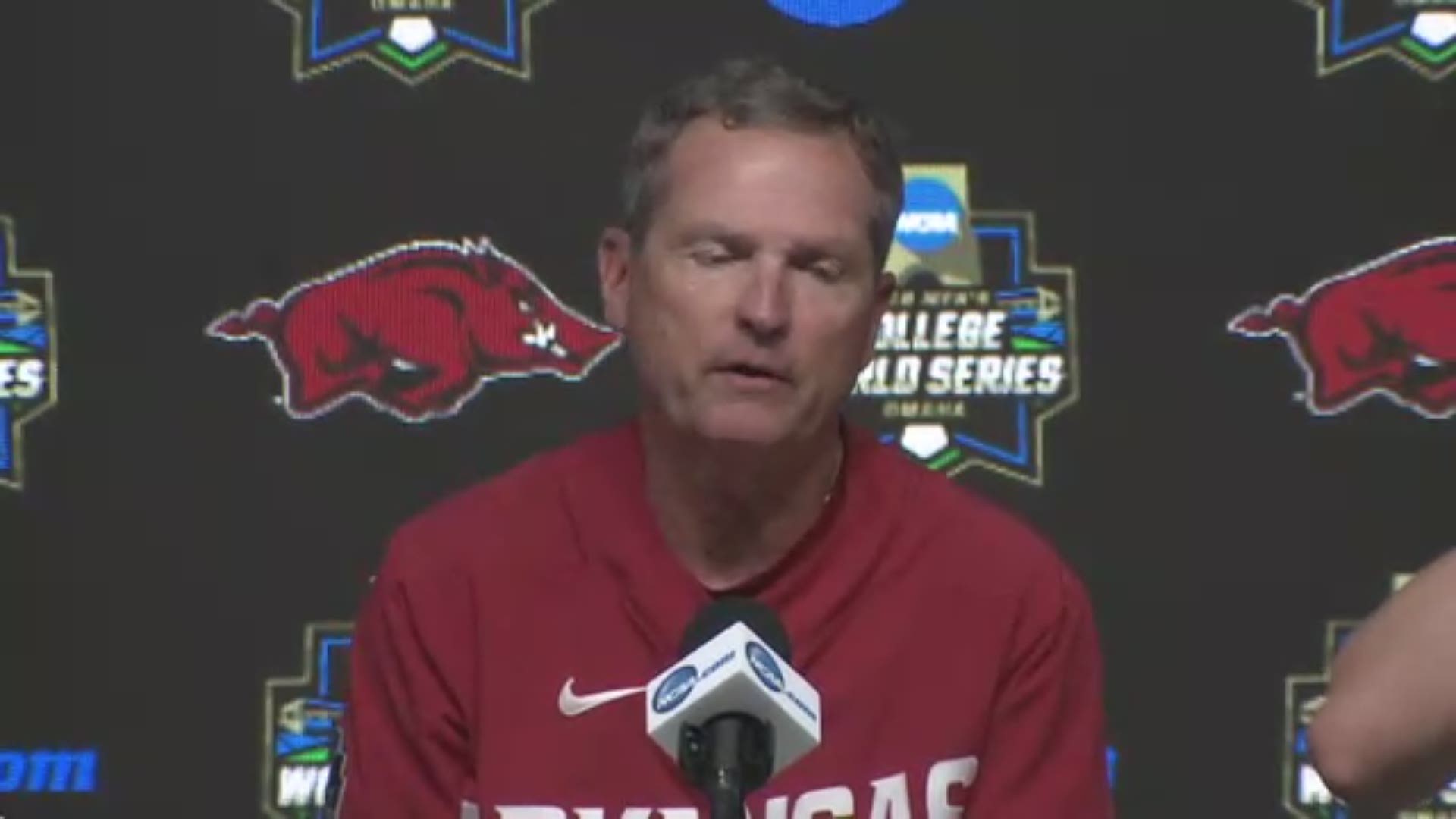The Head Hog said that Monday's 5-4 loss to the Red Raiders came down to "who got the big hit, and who didn't".