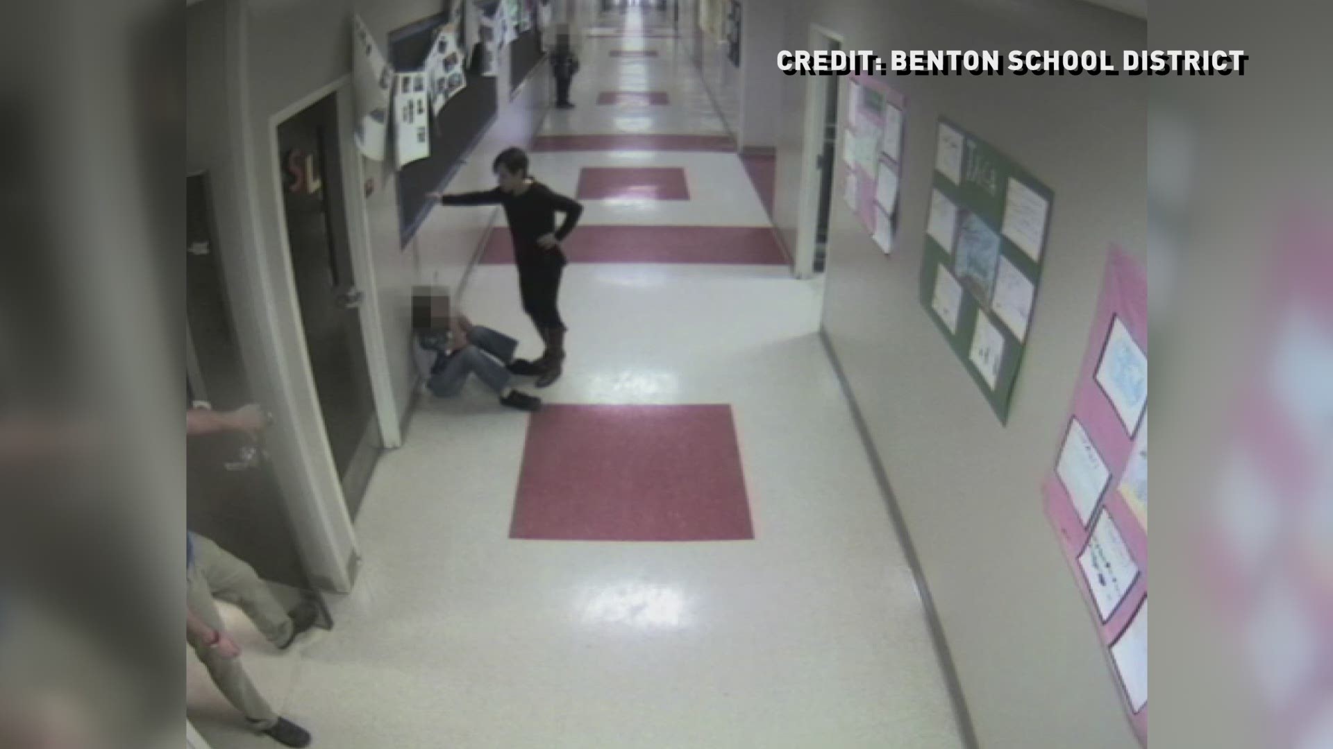 Benton teacher suspended after grabbing, pushing student into wall