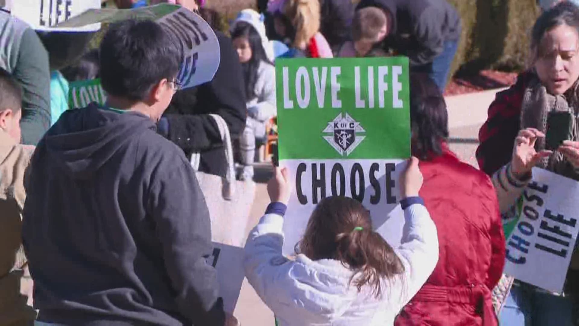 Thousands of Arkansans, including families and church groups, rallied outside the state capitol today during the 41st Annual March for Life, sponsored by Arkansas Right to Life.